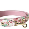 Dolce & Gabbana Pink Floral Handbag Accessory Shoulder Strap