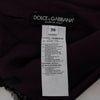 Dolce & Gabbana Elegant Purple Silk Lace Shift Dress