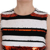 Dolce & Gabbana Sleeveless Striped Sheath Dress