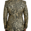 Dolce & Gabbana Gold SICILIA Jacquard Single Breasted Coat Blazer