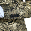 Dolce & Gabbana Gold SICILIA Jacquard Single Breasted Coat Blazer