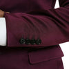 Dolce & Gabbana Maroon Silk Single Breasted Coat Blazer