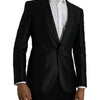 Dolce & Gabbana Black MARTINI Single Breasted Coat Blazer