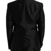 Dolce & Gabbana Black MARTINI Single Breasted Coat Blazer