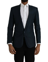 Blue MARTINI Shawl Single Breasted Blazer