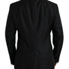 Dolce & Gabbana Black Wool MARTINI Single Breasted Coat Blazer