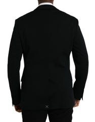 Black Wool Single Breasted Coat Blazer