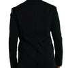 Dolce & Gabbana Black Wool Single Breasted Coat Blazer