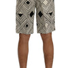 Dolce & Gabbana Chic Striped Casual Shorts - Hemp & Linen Blend