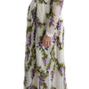 Dolce & Gabbana Elegant Maxi A-line Long Sleeve Dress