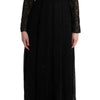 Dolce & Gabbana Elegant Black Sheath Long Sleeve Dress