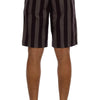 Dolce & Gabbana Casual Striped Cotton Shorts