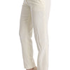 Ermanno Scervino Chic White Regular Fit Pants