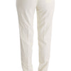 Ermanno Scervino Chic White Regular Fit Pants