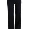 Ermanno Scervino Chic Black Bootcut Formal Pants