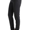 Ermanno Scervino Chic Gray Casual Skinny Pants