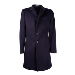 Blue Wool Men Jacket