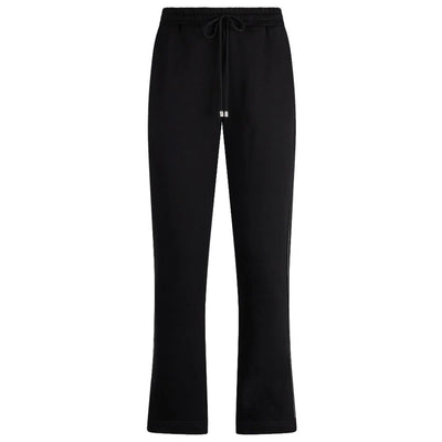 Patrizia Pepe Elegant Cotton Sweatpants with Rhinestone Accent