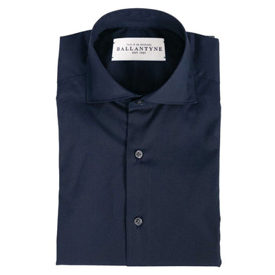 Ballantyne Blue Cotton Mens Shirt