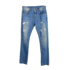 Blue Cotton Men's Jeans