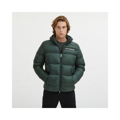 Green Nylon Men Jacket