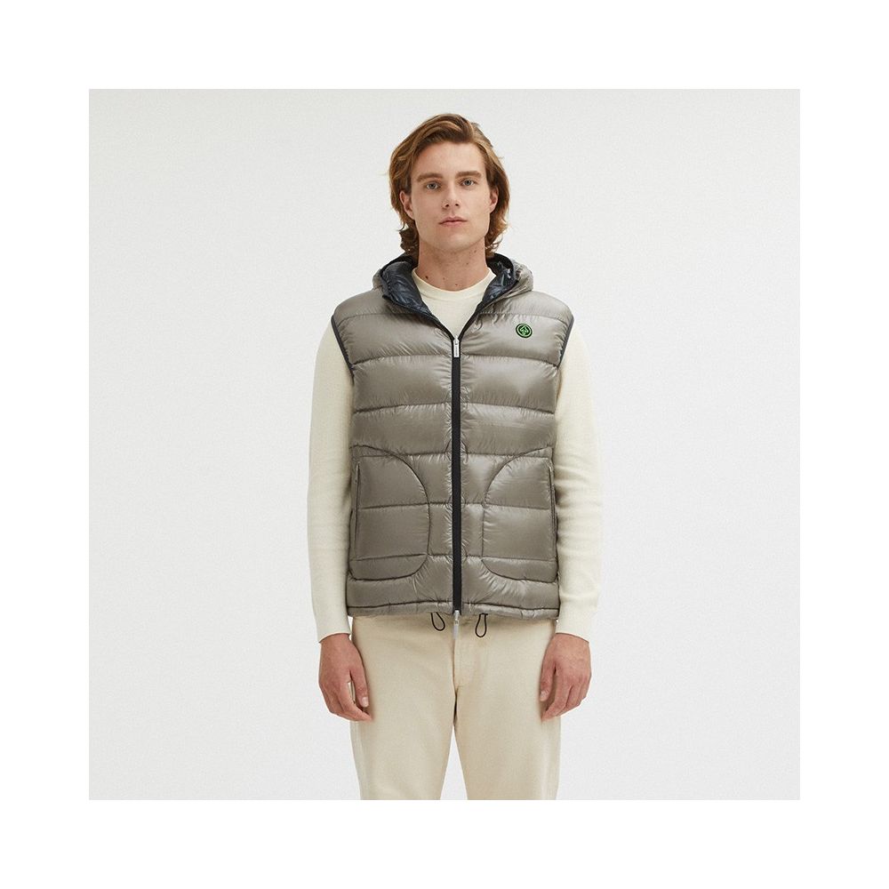 Gray Nylon Men's Reversible Vest