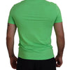 Dsquared² Green Modal Short Sleeves Crewneck T-shirt