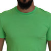 Dsquared² Green Modal Short Sleeves Crewneck T-shirt