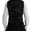 Dolce & Gabbana Black Wool Waistcoat Dress Formal Vest