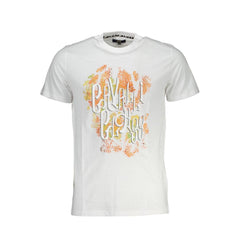 Cavalli Class White Cotton T-Shirt