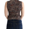 Dolce & Gabbana Sleeveless Multicolor Knit Wool Top