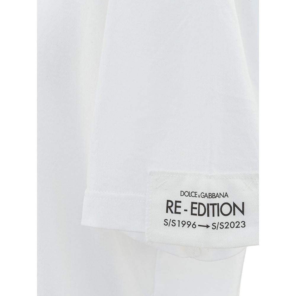 Dolce & Gabbana White Cotton T-Shirt