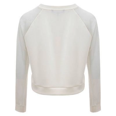 Armani Exchange Elegant White Polyamide Sweater