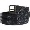 Dolce & Gabbana Elegant Floral Patterned Men's Luxury Belt