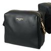 Dolce & Gabbana Black Calfskin Leather Double Waist Belt Fanny Pack Bag