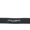 Dolce & Gabbana Red Leather Silver Metal Buckle Belt Men