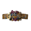 Dolce & Gabbana Multicolor Embellished Floral Crystal Wide Waist Belt