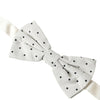 Dolce & Gabbana White Black Polka Dot Polyester Bow Tie Men