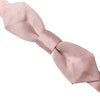 Dolce & Gabbana Pink Silk Adjustable Neck Men Bow Tie