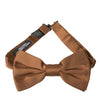 Dolce & Gabbana Brown Silk Adjustable Neck Men Bow Tie