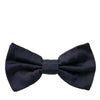 Dolce & Gabbana Dark Blue Silk Adjustable Neck Men Bow Tie