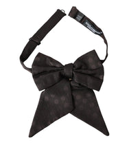 Brown Ribbon Silk Adjustable Neck Men Bow Tie