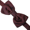 Dolce & Gabbana Maroon Polka Dots Silk Adjustable Neck Bow Tie