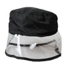 Dolce & Gabbana Black Polyester Plastic Bucket Hat Men