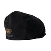 Dolce & Gabbana Black Corduroy Crown Newsboy Hat Men