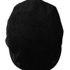 Dolce & Gabbana Black Corduroy Crown Newsboy Hat Men