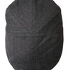 Dolce & Gabbana Gray Herringbone Crown Newsboy Hat Men