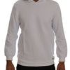 Daniele Alessandrini Elegant White Cotton Hooded Sweater