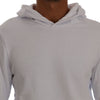 Daniele Alessandrini Elegant White Cotton Hooded Sweater