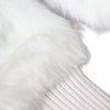 Dolce & Gabbana White Acrylic Knitted Fur Wrist Mitten Gloves